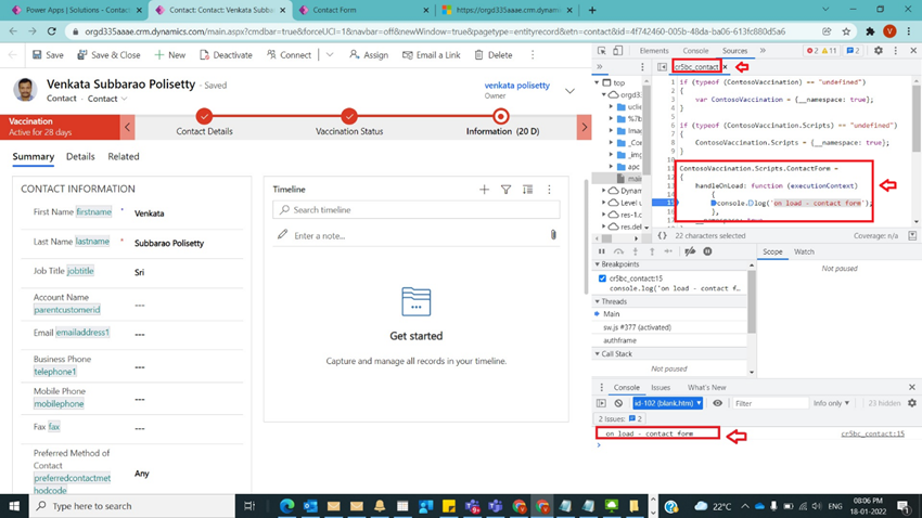 Link Web resource to a Form in Dynamics CRM